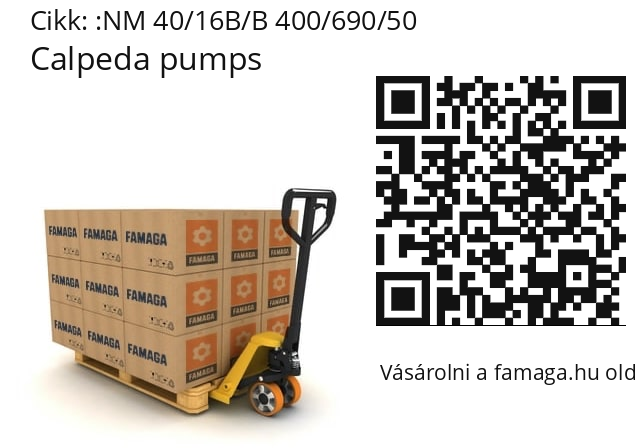   Calpeda pumps NM 40/16B/B 400/690/50