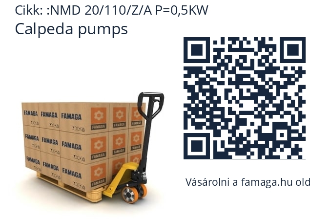   Calpeda pumps NMD 20/110/Z/A P=0,5KW