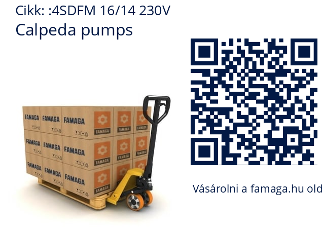   Calpeda pumps 4SDFM 16/14 230V