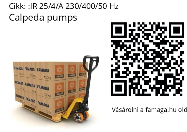   Calpeda pumps IR 25/4/A 230/400/50 Hz
