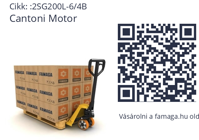   Cantoni Motor 2SG200L-6/4B
