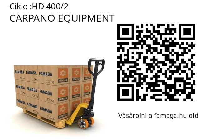   CARPANO EQUIPMENT HD 400/2