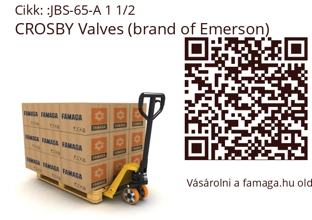   CROSBY Valves (brand of Emerson) JBS-65-A 1 1/2