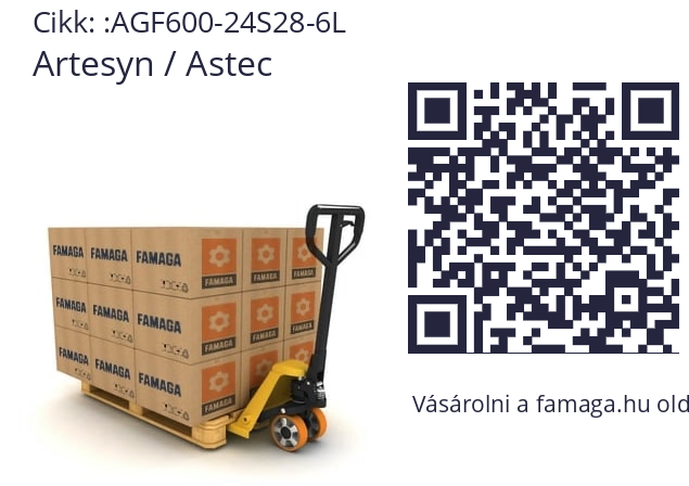   Artesyn / Astec AGF600-24S28-6L