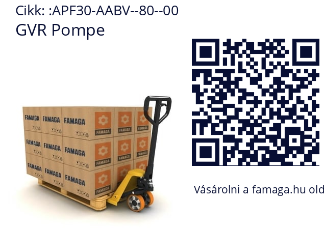   GVR Pompe APF30-AABV--80--00