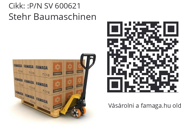   Stehr Baumaschinen P/N SV 600621