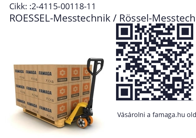   ROESSEL-Messtechnik / Rössel-Messtechnik / Rossel-Messtechnik 2-4115-00118-11